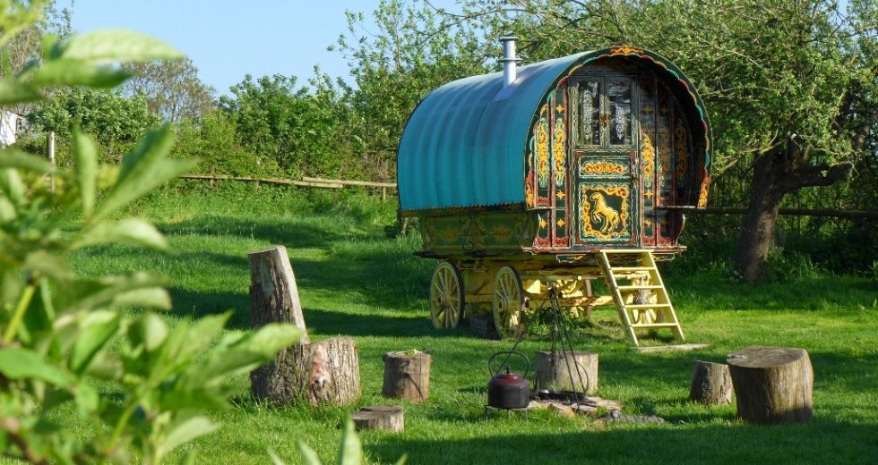 Glamping holidays in Somerset, South West England - Gypsy Caravan Breaks